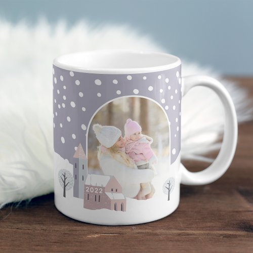 Snowy Village Winter Holiday Photo Coffee Mug