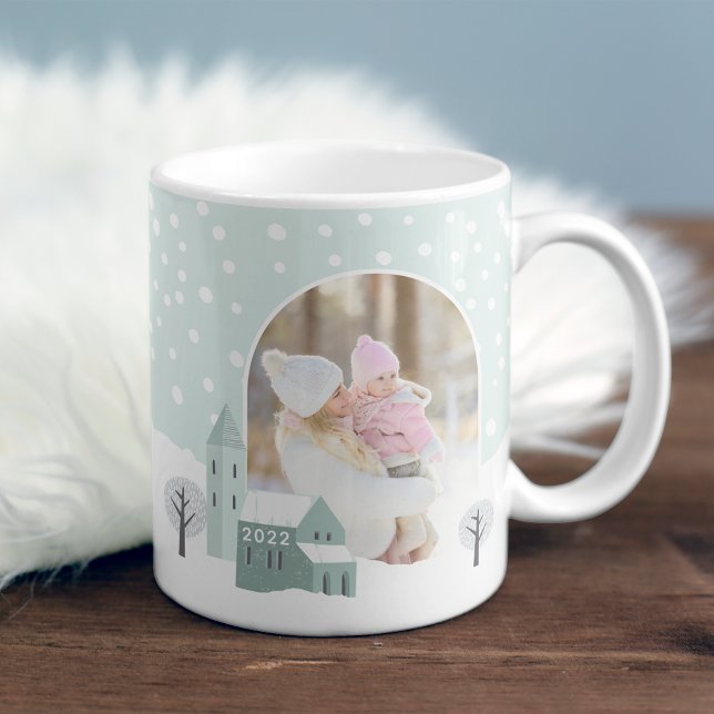 Snowy Village Winter Holiday Photo Coffee Mug (Creator Uploaded)