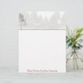 Snowy White Forest with Red Cardinal (Standing Front)