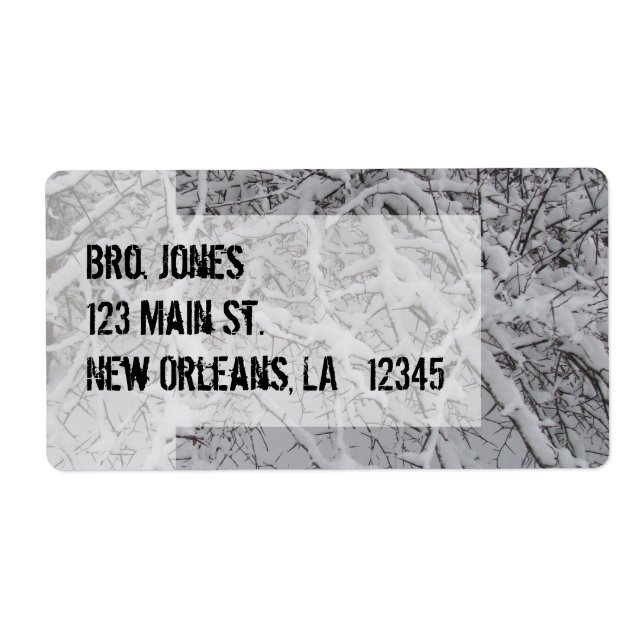 Snowy White Label (Front)