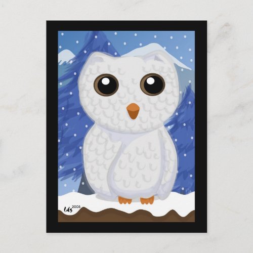 Snowy White Owl Postcard
