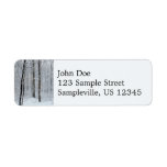 Snowy White Poplar Forest Label