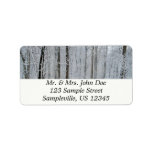 Snowy White Poplar Forest Label