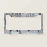 Snowy White Poplar Forest License Plate Frame