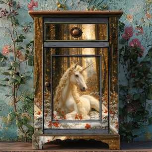 Snowy White Unicorn Winter Fairytale Castle Magic Tissue Paper