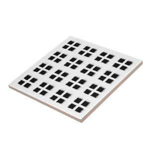 Snowy White Window Frames With Black Panes Design Ceramic Tile