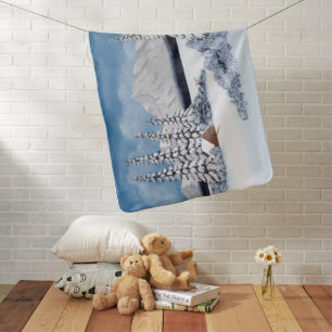 Snowy Winter Baby Blanket