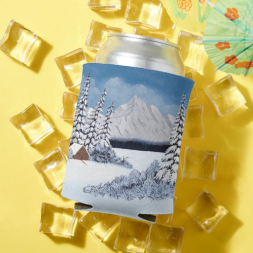 Snowy Winter Can Cooler