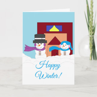 Snowy Winter Card