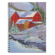 Snowy Winter Day Notebook