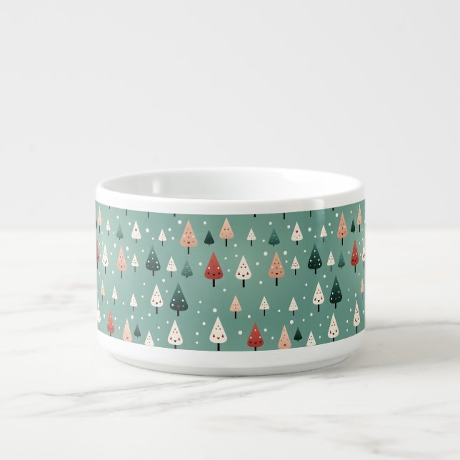 Snowy Winter Forest Chili Bowl (Center)