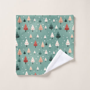 Snowy Winter Forest Wash Cloth