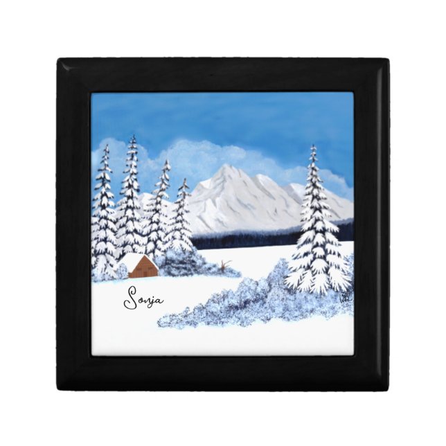 Snowy Winter Gift Box (Front)