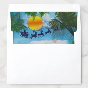 Snowy Winter Holiday Fantasy Envelope Liner