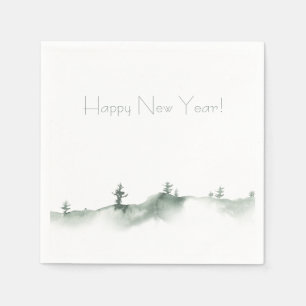 Snowy Winter Holiday Napkins