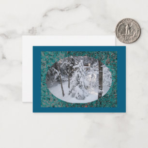 Snowy Winter in Minnesota Flat Note Cards