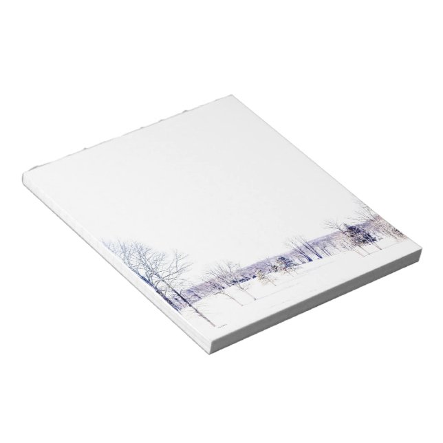 Snowy Winter Landscape Notepad (Angled)