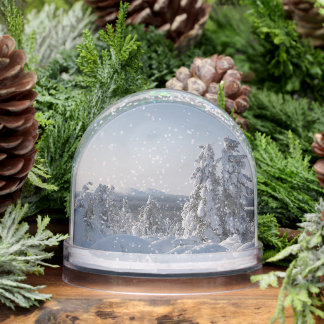 Snowy Winter Landscape Snow Globe
