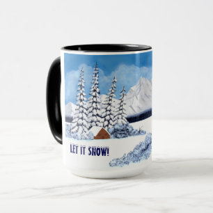 Snowy Winter Large Mug