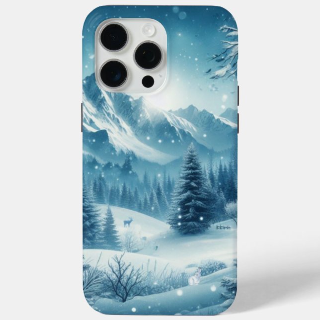 Snowy Winter Mountain Case-Mate iPhone Case (Back)