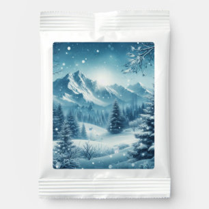 Snowy Winter Mountain Hot Chocolate Drink Mix