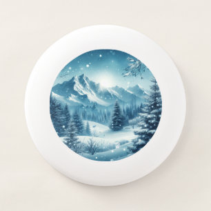 Snowy Winter Mountain Wham-O Frisbee