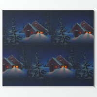 Night Blue Wrapping Paper