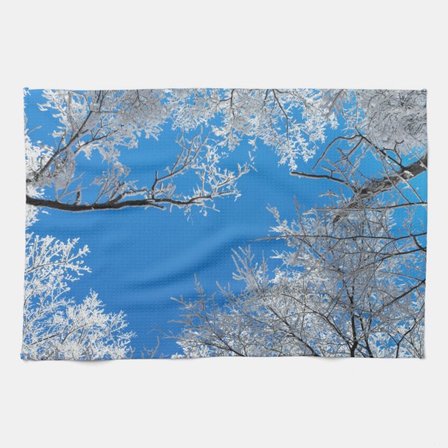 Snowy Winter Scene Towel (Horizontal)