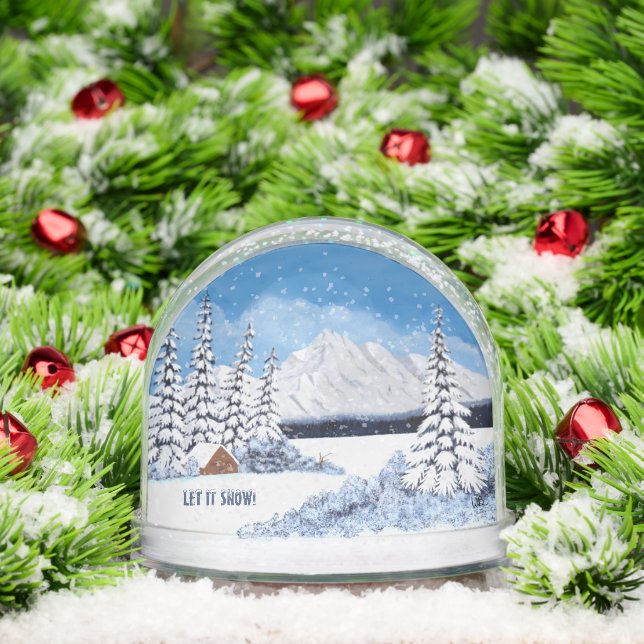 Snowy Winter Snow Globe (Christmas)