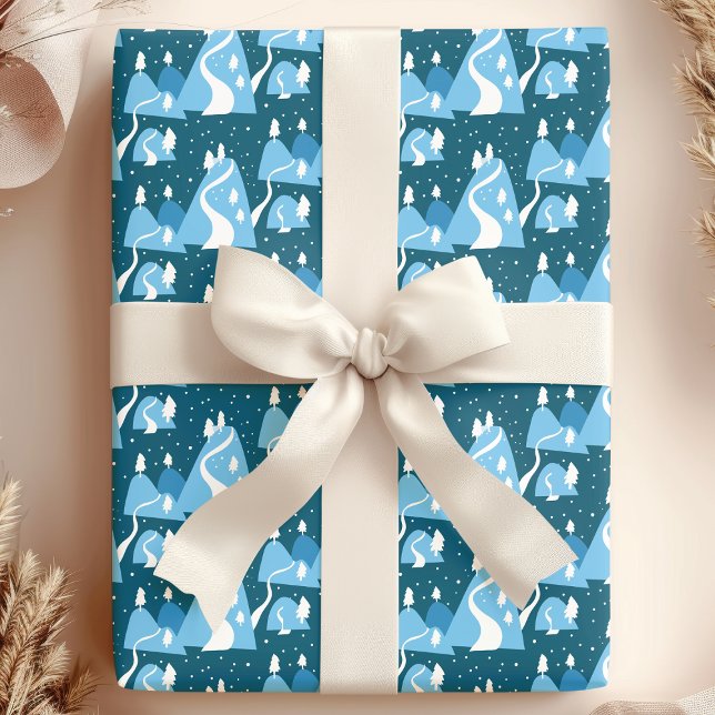 Snowy Winter Wonderland Wrapping Paper (Creator Uploaded)