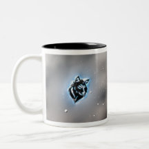 Snowy Wolf Icon Blue