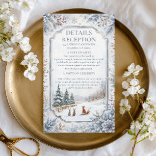 Snowy Woodland Scene Enclosure Card