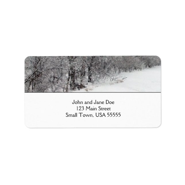 Snowy Woods Address Labels (Front)