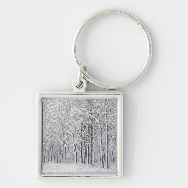 Snowy Woods Keychain (Front)