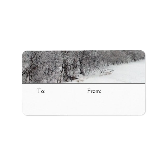 Snowy Woods Medium Gift Tags (Front)