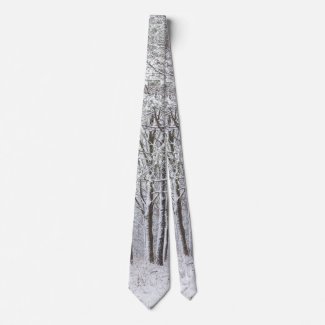 Snowy Woods Neck Tie