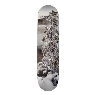 Snowy Yellowstone Skateboard Deck