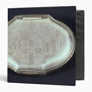 Snuff box embossed with a coat of arms, c.1820 binder