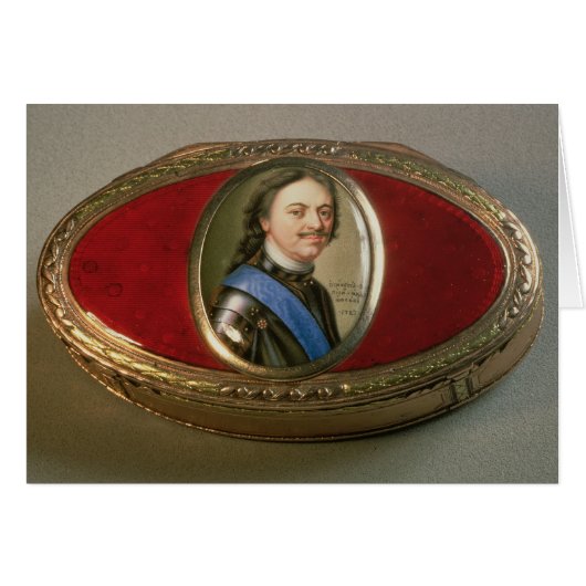 Snuff box with portrait miniature of Peter Cards (Front Horizontal)