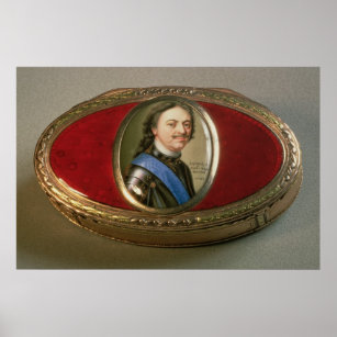 Snuff box with portrait miniature of Peter Poster