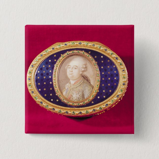 Snuffbox with a portrait miniature of Louis Button (Front)