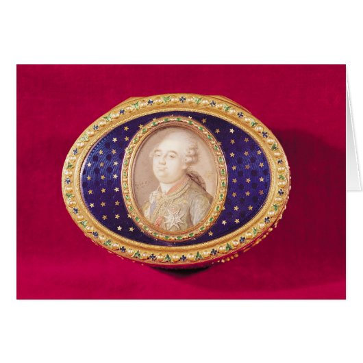 Snuffbox with a portrait miniature of Louis Cards (Front Horizontal)