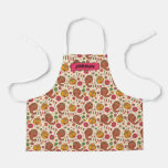 Snuffleupagus and Big Bird Groovy Flower Pattern Apron