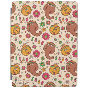 Snuffleupagus and Big Bird Groovy Flower Pattern iPad Smart Cover
