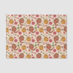 Snuffleupagus and Big Bird Groovy Flower Pattern Tissue Paper