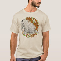 Snuffleupagus B&W Sketch Drawing T-Shirt