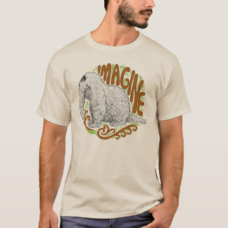 Snuffleupagus B&W Sketch Drawing T-Shirt