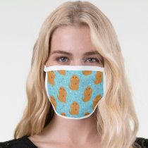 Snuffleupagus Blue Stars & Dots Pattern Face Mask