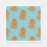 Snuffleupagus Blue Stars &amp; Dots Pattern Napkins