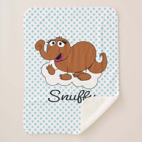 Snuffleupagus Doodley Graphic Sherpa Blanket